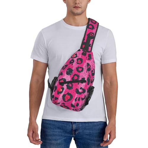 Morrales de hombro con estampado rosa para mujeres y hombres miniatura 7