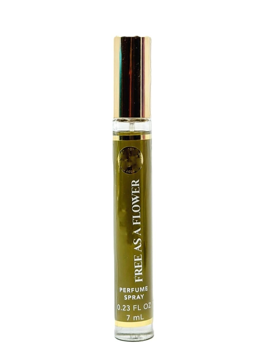 Bath and Body Perfume Spray travel size perfume (0.23 FL OZ / 7 ml, Free as a Flower)