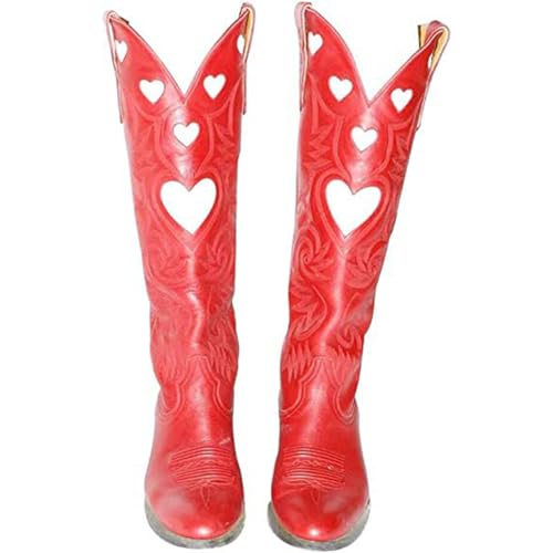 DKLOVIFU Chelsea Boots Stiefeletten Damen Sommer Stiefeletten Damen 43 Damen Stiefeletten Mit Nieten Cut Outs Damen Stiefeletten Rose Stiefeletten Mit Absatz Damen Boots 40 Damen