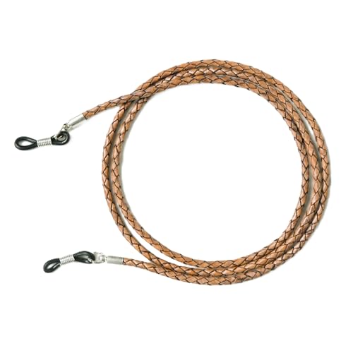 Image of GENIQUE Genuine Leather Glasses Strap, Eyeglass Chain,Eye Glasses holders around Neck, Sunglass Strap for Men