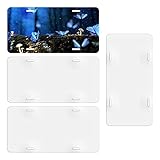 4 Pieces Sublimation License Plate Blanks Heat Thermal Transfer Metal Aluminum Automotive License...