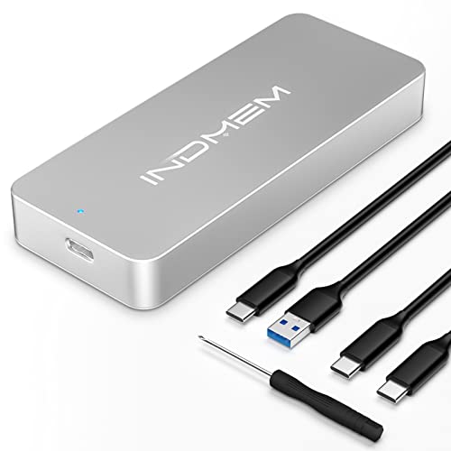 INDMEM SSDケース 12+16PIN Macbook SSD専用ケース USB 3.1 Gen2 10Gbps高速転送 互換性あるSSDのMacモデル 2013-2017 MacBook Air 2013-2015 MacBook Pro Retina 2013-2014 iMac 2013 Mac Pro 2014 Mac Mini 取付け用ドライバー付き