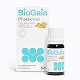 BioGaia Pharax Kids Drops with Vitamin D | Probiotic Supplement for Children & Toddlers | Immune Support with 100 Million Live L. Reuteri Probiotics | Features LongevityGuard | 5 ml