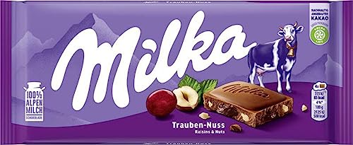 Milka Raisin and Nut Bar 100g