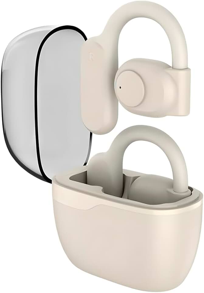 Fone de Ouvido Condução Óssea TWS cancelamento de ruído, Bluetooth 5.2, 35H, IPX5 à prova d'água - Compatível com Apple, iPhone 15 14,13,12,11 (Pro, Pro Max)/XS/XR/XS/X/8 (Plus), iWatch PEI853