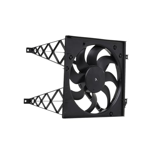 RIDEX 508R0190 Ventilador de motor con bastidor radiador (armazón) Compatible con VW Polo V Hatchback 6R1, 6C1