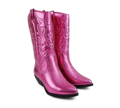 Image of Soda Women's Rodeo Western Pointed Toe Cowboy Boots