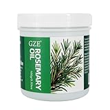 GZE Festes Rosmarinöl Haarwachstumsfett & Kopfhaut Gesundheit - 100% rein organisch, um dünner werdendes Haar zu reduzieren, Follikel zu stärken - kaltgepresst