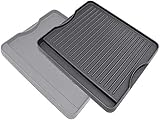 Uniflasy Reversible Grill Griddle Cast Iron Griddle for All Camp Chef 14' and 16' Stoves Cast Iron Double-Sided Griddle 1 Pack