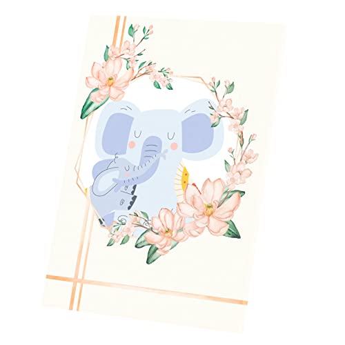 Maman éléphant et son bébé affiche déco pour chambre bébé
