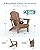 Ciokea Folding Adirondack Chair Wood Texture, Patio Adirondack Chair Weather Resistant, Plastic Fire Pit Chair with Cup Holder, Lawn Chair for Outdoor Porch Garden Backyard Deck (Teak)