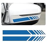 2Pcs Car Rear View Mirror Stickers Decor,Personality DIY Car Body Sticker Side Decal Stripe Vinyl St