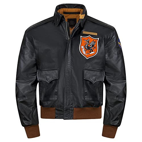 Veste pour homme Noble House A-2 Mighty Eighth idéale pour vos sorties urbaines en noir