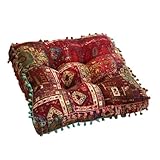 【Matériau】: Fabriqué en toile, ce coussin carré épais offre un toucher doux et respirant