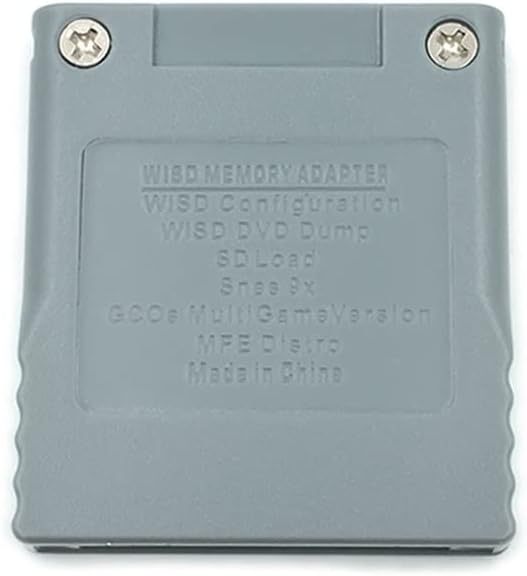YANHAO [Video Game Parts] 2Pcs SD Flash WISD Memory Card for Nintendo Wii Adaptor Converter Adapter Card Reader for Wii GC Gamecube Game Console [Replace]