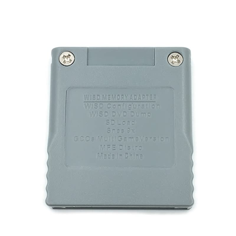 YANHAO [Parti di Videogiochi] 2Pcs SD Flash Scheda di Memoria WISD for Nintendo Wii Adattatore Convertitore Adattatore Lettore di Schede for Wii GC Gamecube Console di Gioco [Sostituire]