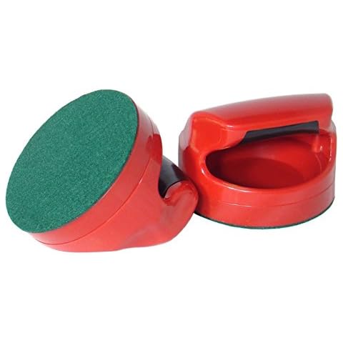 Gamesson Deluxe Pushers for Air Hockey Table (Pack of 2) - Black Cover