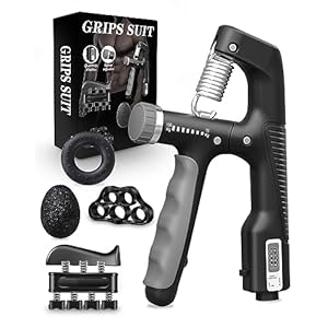 Victoper Grip Strengthener,Forearm Strengthener Kit,10-100kg Hand Grips Strengthener Adjustable Resistance,Hand Gripper wiht Intelligent Counting,Grip Strength Training Device,Workout Kit