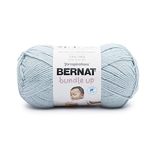 Pelote Bernat Bundle Up polyester bleu ciel 140g pour tricot