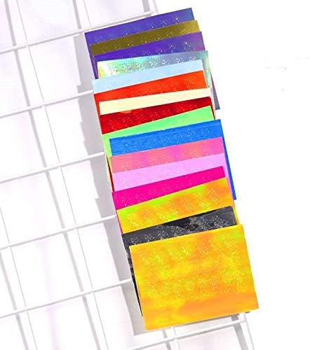 Valuu 16PCS Fire Flame Nail Stickers Laser Magic Color Flame Nail Decals Adhesive Foils DIY Nail Art Decoration