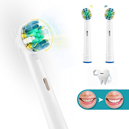 Toothbrush Replacement Heads Refill For Oral-B Electric Toothbrush Pro 1000 Pro 3000 Pro 5000 Pro 7000 Vitality Floss Action,8 Count With Covers #TOP2