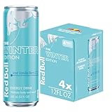 Red Bull Iced Vanilla Berry Energy Drink, with 114mg Caffeine plus Taurine & B Vitamins, 12 Fl Oz, Pack of 4 Cans
