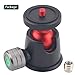 AFVO Professional Tripod Ball Head with 1/4 Screw, Base and Ballhead 360° Pan 90° Tilt, Weight Capacity 3KG/6.6lbs