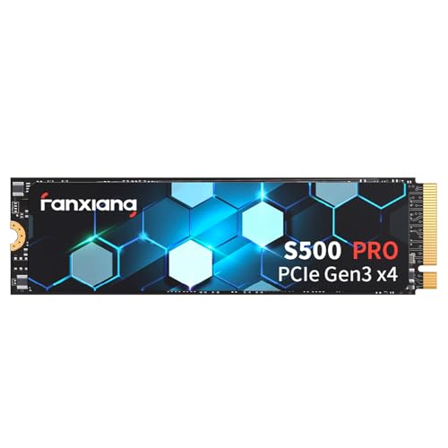 fanxiang M.2 SSD 256GB Interne NVMe SSD Festplatte PCIe 3.0, 3200MB/s Lesen, 1200MB/s Schreiben, SSD M.2 2280 mit SLC Cache, Kompatibel mit Laptop, Notebook und Desktop (S500Pro)