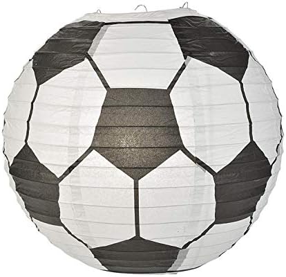 Quasimoon PaperLanternStore.com - Linterna de papel para pelota de fútbol (10 unidades)