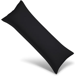 Body Pillow case with Zipper Closure 100 Egyptian Cotton 500 Thread Count Pack of 1 Long Body Pillowcase