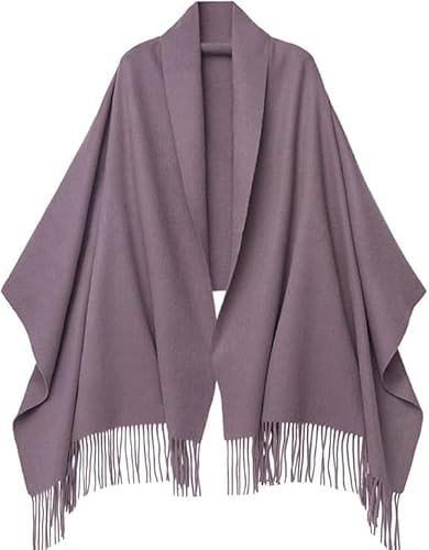 PFLife Cashmere Scarf for Women, 80 x 27 in, Violet, Gift Box