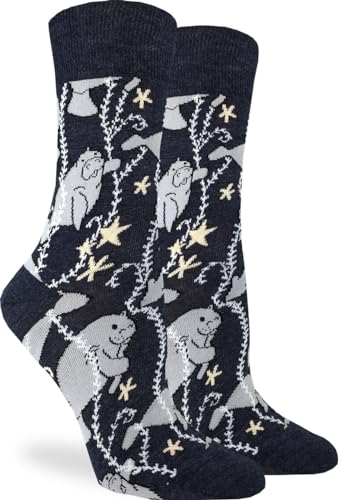 Good Luck Sock Socks Women's Crew Socks - Manatee (5-9) 3216