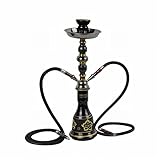 Shisha Set 2 Tubo Flessibile Shisha Combo Set Di Lusso In Vetro Moderno Narghilè Facile Da Smontare E Pulire Per Caffè, Famiglie E Bar, Festa, Ecc.