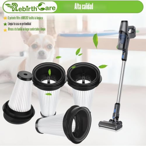 Miniatura 7 de Rebirthcare 4 Filtro Para Rowenta X-Pert 160 Rh72xx X-Pert 3.60 Rh69xx Rh6971wo Rh7221wo Rh7233wo Rh7237wo Rh6921wo Rh6933wo Rh6974wo Filtros De Repuesto Accesorios Alternativa Al Zr005202