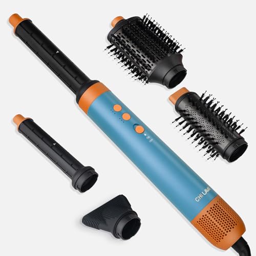 Image of CHI Lava AirGlam, Volumizes, Curls & Dries Hair, Blue