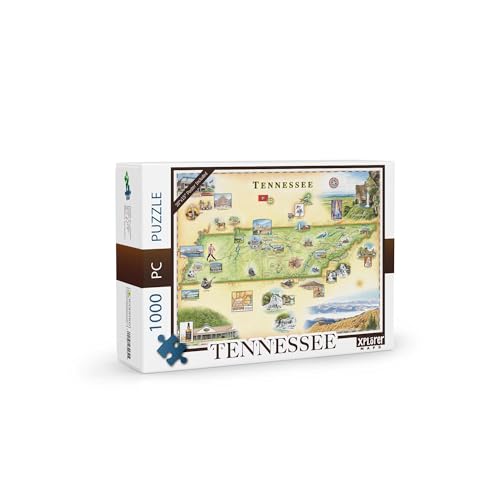 Xplorer Maps Tennessee Map Jigsaw Puzzle...