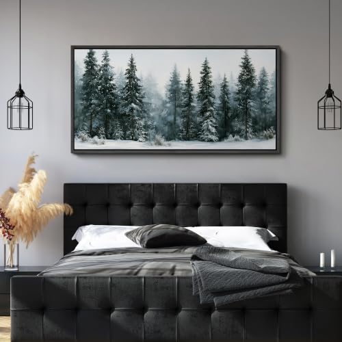 Image of MUDECOR Extra Large Framed Canvas Print Wall Art Pine Art for Living Room