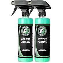 ExoForma Wet Tire Dressing Spray - Extremely High Shine Tire Dressing for That Wet Look - No Sling, Non-Greasy Silicone Formula with UV Protection - Easy to Apply, Minimal Cure Time - 16 fl oz, 2 Pack