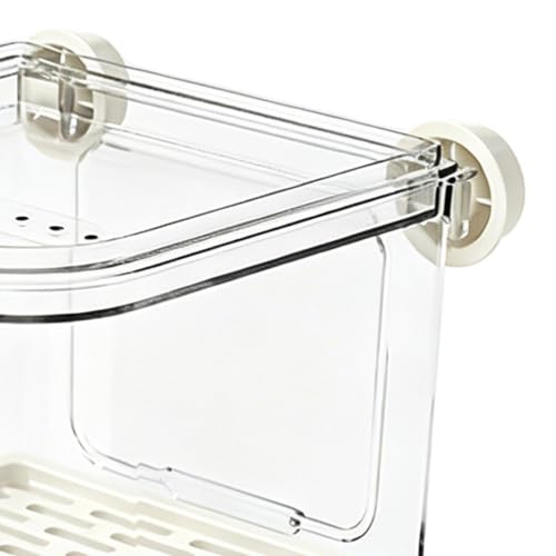 Baño de agua circular para pájaros con grifo eléctrico de plástico para agapornis 7