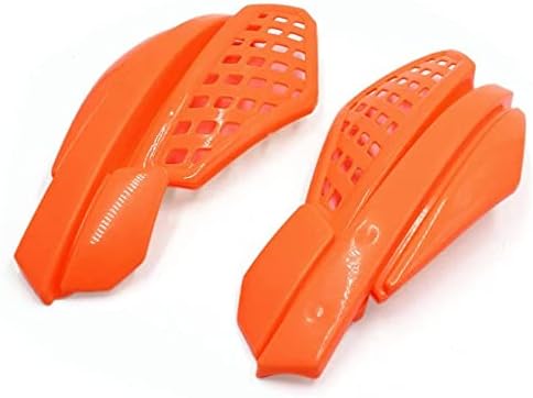 XYWHPGV Para Orange Gridding Design Motocyklowa osłona dłoni Protector do kierownicy Dia 22-28mm(b136b be3bd 5245c 2e75c 15818 74f8c