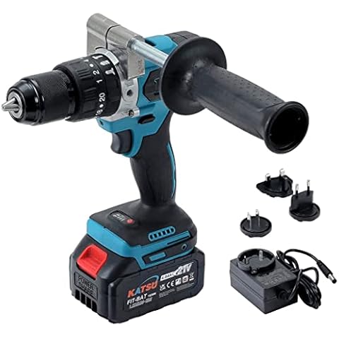 Taladro Percutor Inalámbrico KATSU FIT-BAT 21V Brushless con 4,0Ah Batería Cover
