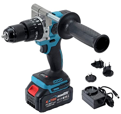 Katsu Fit-Bat 21v Taladro Percutor Inalámbrico Brushless Con 4,0ah Batería, Taladro De Impacto Con 13mm Portabrocas Sin Llave, 2 Velocidad Y Luz Led Para Mejoras Del Hogar Y Diy Katsu Fit-Bat 21v Taladro Percutor Inalámbrico Brushless Con 4,0ah Batería, Taladro De Impacto Con 13mm Portabrocas Sin Llave, 2 Velocidad Y Luz Led Para Mejoras Del Hogar Y Diy
