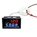 AiLi, Monitor per batteria con voltmetro, amperometro e misuratore di tensione, con trasformatore con sensore a effetto Hall, da 300 V, 100 A, 200 A o 400 A CC
