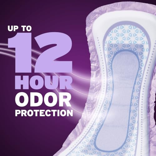 Poise Overnight Incontinence Pads for Women, 8 Drop, 96 ct - image 7