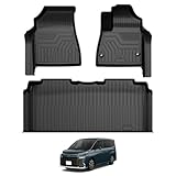 Virauto トヨタ ヴォクシー ノア 90系 3D フロアマット 1列目用&2列目用 2022年1月～ VOXY NOAH ZWR90W ZWR95W MZRA90W MZRA95W 専用 ガソリン車 ハイブリッド車 カーマット TPE 滑り止め 防水 キズ&汚れ防止 耐摩擦 取付簡単 お手入れ アクセサリー カスタムパーツ 3枚セット