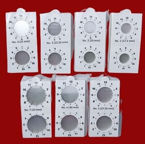 IHC (Clock Type) ~ Coin Holder – 100 NOS. – Size NO. 4 (25 MM) – for Error Coins-image-34