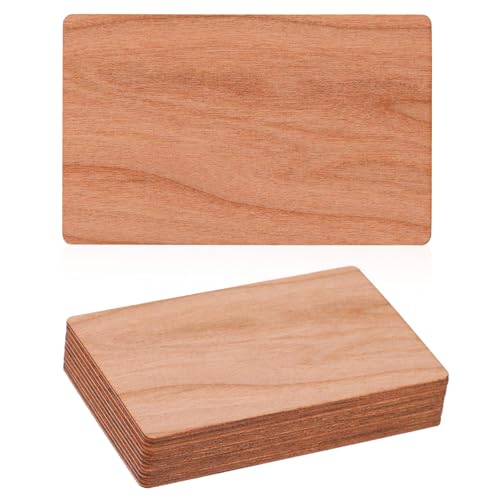 Fukaisu Lot de 10 Cartes NFC en Bois avec Puce Ntag215, Étiquettes Vierges Programmables Compatibles avec Tous les Smartphones et Appareils NFC pour Cartes de Visite Numériques Personnalisées