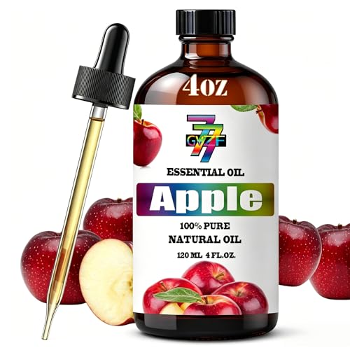 Fresh Apple Essential Oil Crisp Fresh Apple Oil for Diffuser Humidifier DIY Candles Soap Kitchen Home Gift 4 fl oz (120 ml) GV77ZF