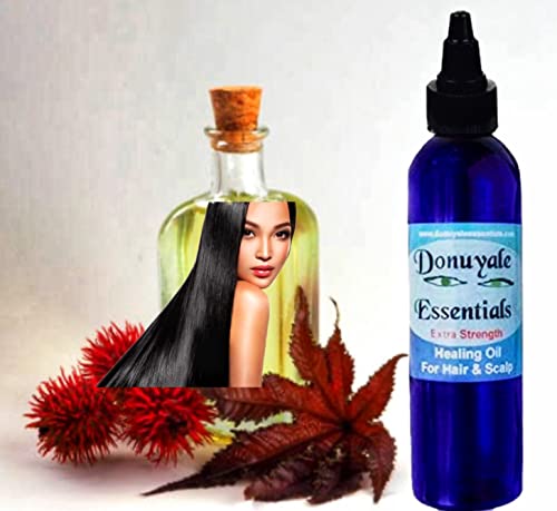 Donuyale Essentials Healing Oil For Hair & Scalp Extra Strength With Organic Castor Oil #TOP4