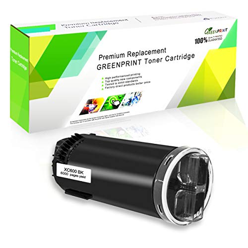 Toner Xerox C600 noir GREENPRINT pour l'impression de rapports de bureaux